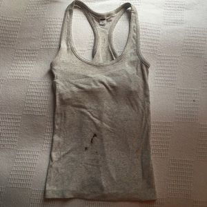 Grey razorback with built in bra